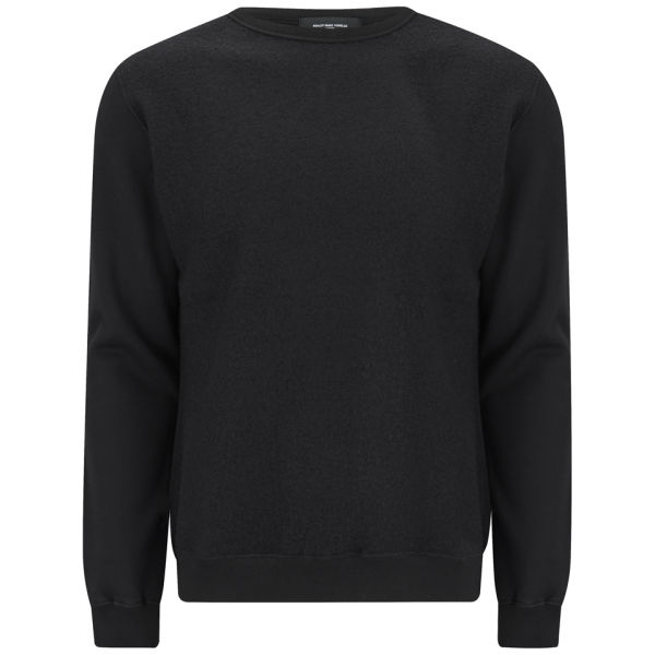 Ashley Marc Hovelle Men's Boiled Wool Sweatshirt - Black Mens Clothing ...