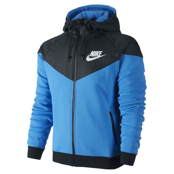 Nike Men's Windrunner Fleece Mix Jacket - Photo Blue Sports & Leisure ...