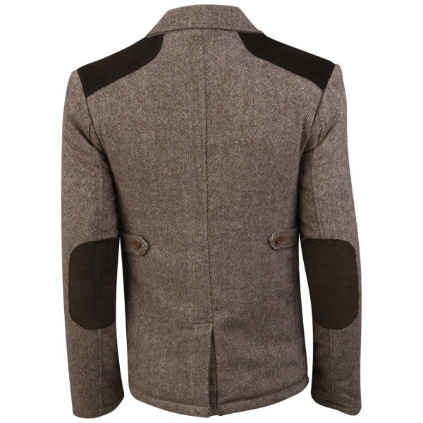 Bellfield Men's Hugo Tweed Wool Hunting Jacket - Oatmeal Clothing | Zavvi