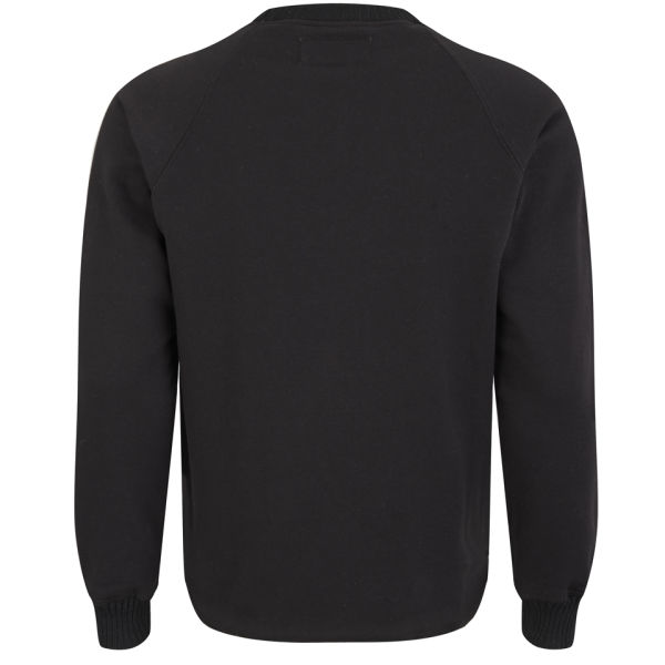 Monitaly Men's Wool Body Geo Stripe Sweatshirt - Black - Free UK ...