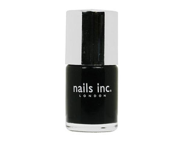 Nails Inc. Black Taxi Nail Polish (10ml Wild Black Lipstick and Nail Polish