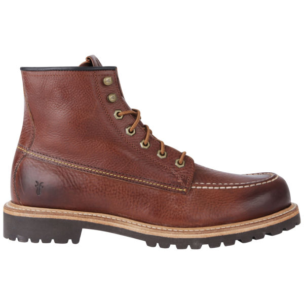 Frye Men&#39;s Dakota Mid Lace Leather Boots - Redwood - Free UK Delivery over £50