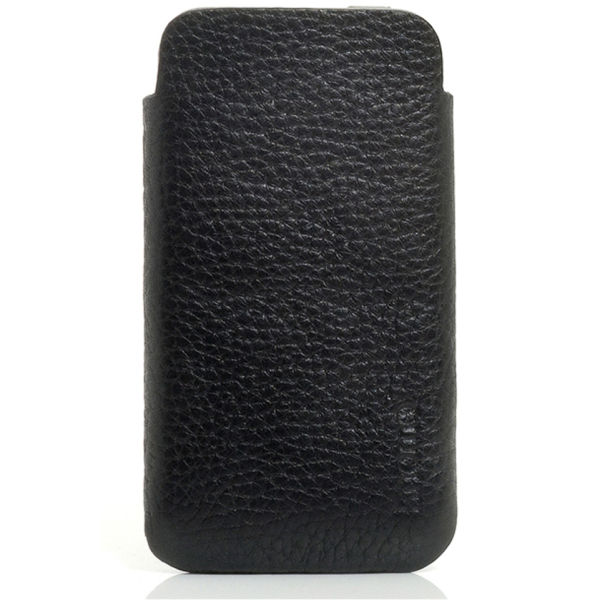 Knomo Black Leather iPhone 4 Slim Case Electronics | TheHut.com