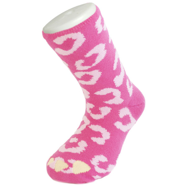Silly Socks Kids' Leopard - Pink - UK Size 1-4 | IWOOT