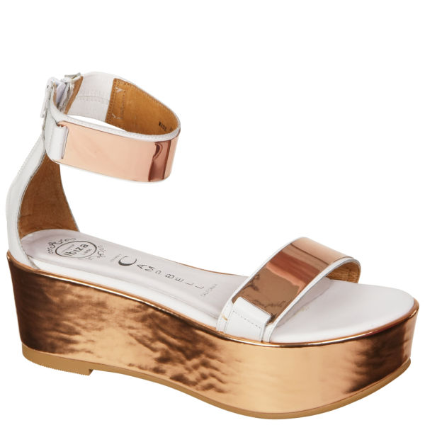 Jeffrey Campbell Women's Lars Shoes - White Gold - Free UK Delivery ...