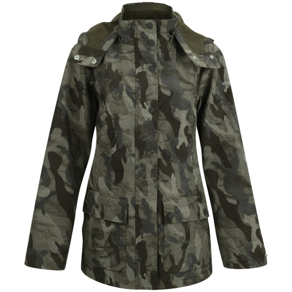 Ilse Jacobsen Women's Camouflage Raincoat Army Free UK Delivery