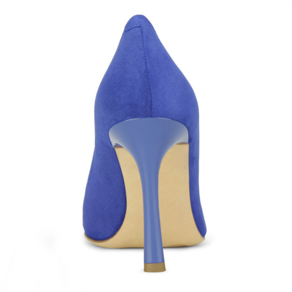 BOSS Hugo Boss Women's Bonette Suede Court Shoes - Bright Blue - Free ...