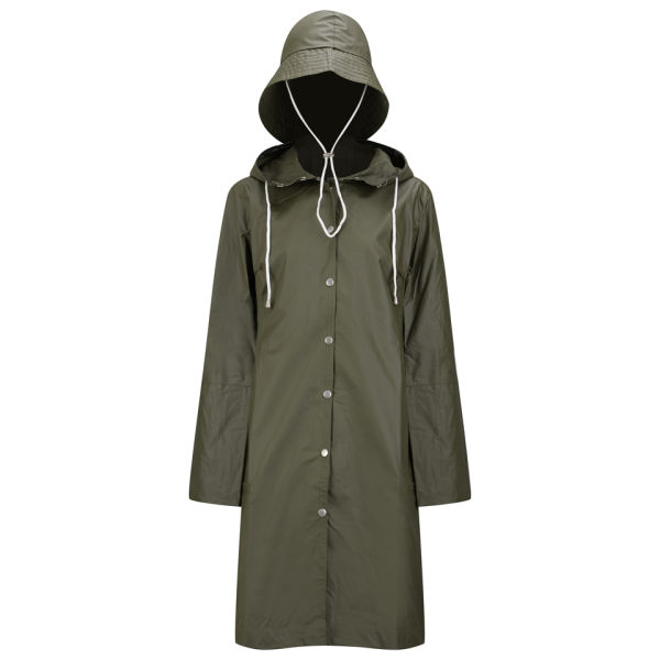 Ilse Jacobsen Women's Raincoat and Hat - Army - Free UK Delivery over £50