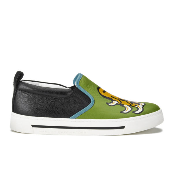 Marc by Marc Jacobs Women's BMX Leather Slip-on Trainers - Green Multi - Free UK Delivery over Â£50