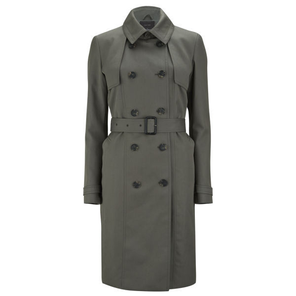 Knutsford Women's Mid Length Cotton Trench Coat with Signature Lining ...