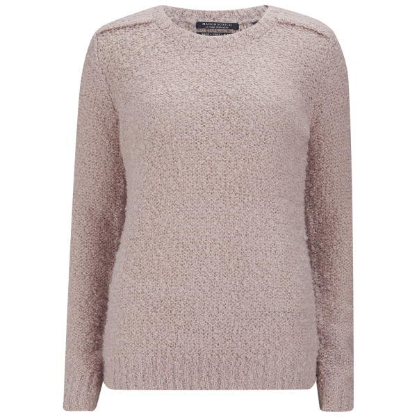 Maison Scotch Women's Boucle Knit Jumper - Pink - Free UK Delivery over £50