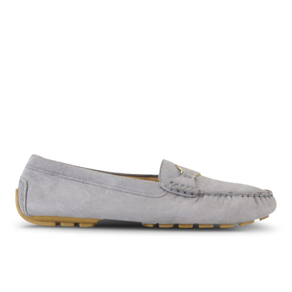 Lauren Ralph Lauren Women's Carley Suede Loafers Chambray FREE UK