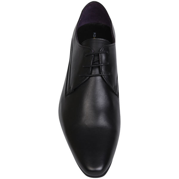 KG Kurt Geiger Men's Aaron Leather Derby Shoes Black FREE UK