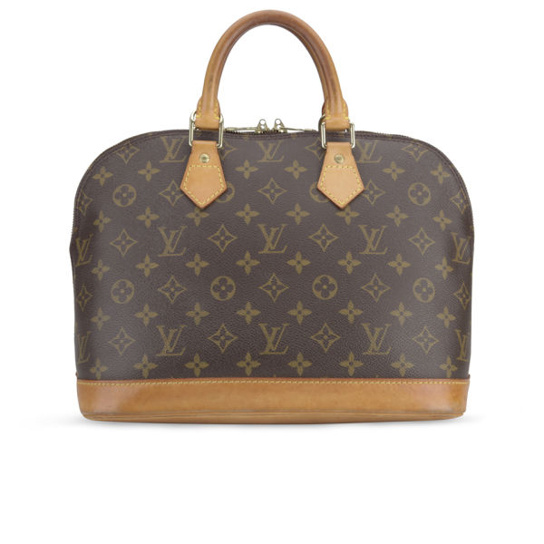 Louis Vuitton Vintage Leather Alma Bowler Bag - Brown