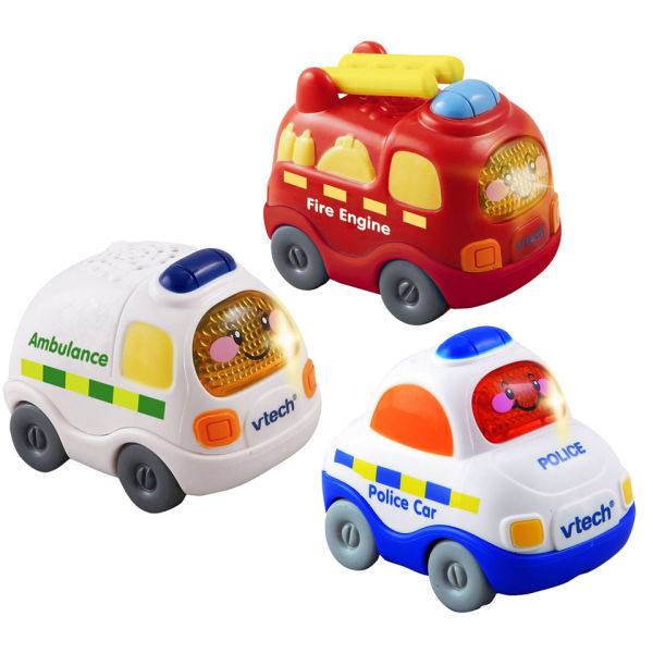 Vtech Toot-Toot Drivers - Set 2. Ambulance, Fire Engine, Police Car ...