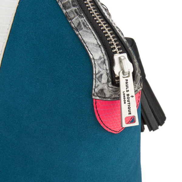 Paul's Boutique Betsy Snake Colour Block Tote Bag White