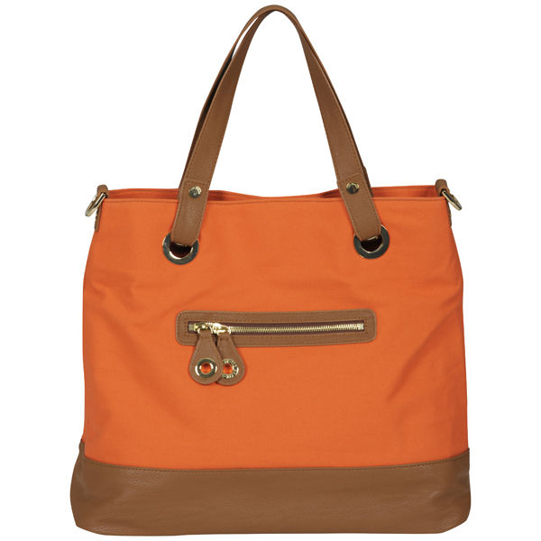 Ted Baker Killan Eyelet Canvas Shoulder Bag - Orange/Tan