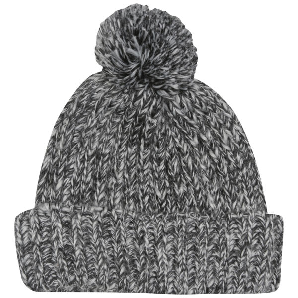 mens black cable knit bobble hat