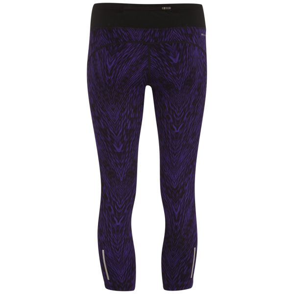 Nike Women's Printed Epic Run Running Cropped Pants - Court Purple ...