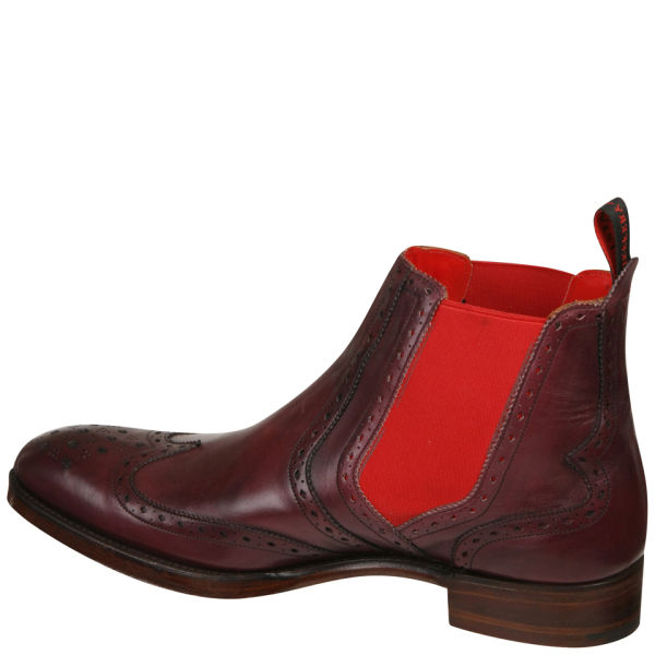 red chelsea boots for men