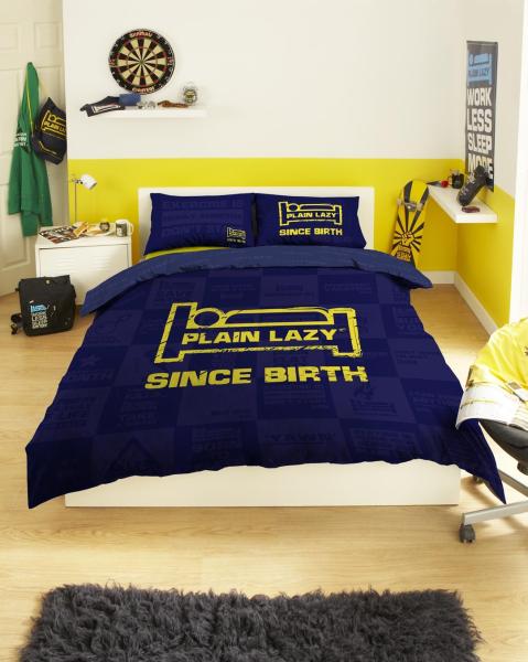 Plain Lazy 'since birth' double duvet Plain Lazy 'since birth' double duvet