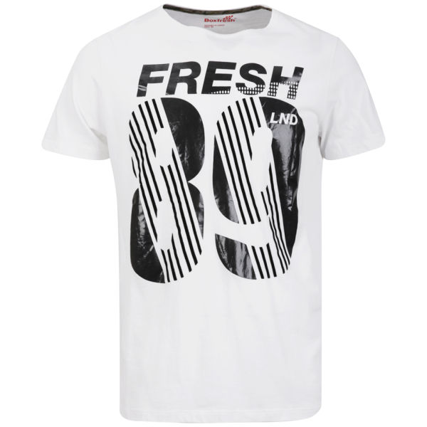 Boxfresh Mens Liamet Graphic Print T Shirt   White      Clothing