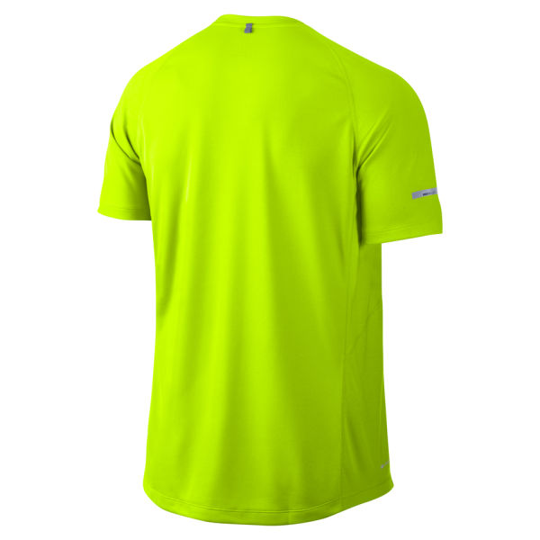 Nike Men's Miler Short Sleeve T-Shirt - Volt Green | ProBikeKit.com