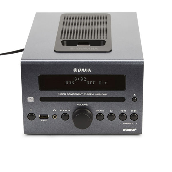 Yamaha MCR042 Audio Docking System (DAB+, CD) Dark Grey Electronics