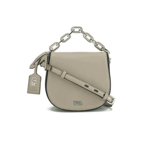 Karl Lagerfeld Kgrainy Cross Body Bag Taupe