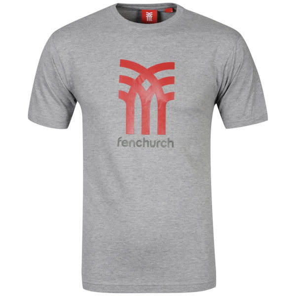 Fenchurch Men S Jersey Icon T Shirt Light Grey Marl Ketchup Red Olive Green Clothing Zavvi Us