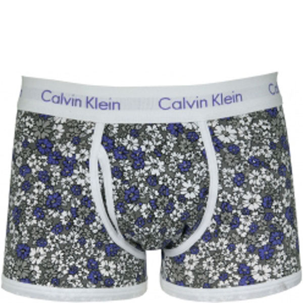 Calvin Klein 365 Trunk 70's Floral White Mens Underwear | TheHut.com