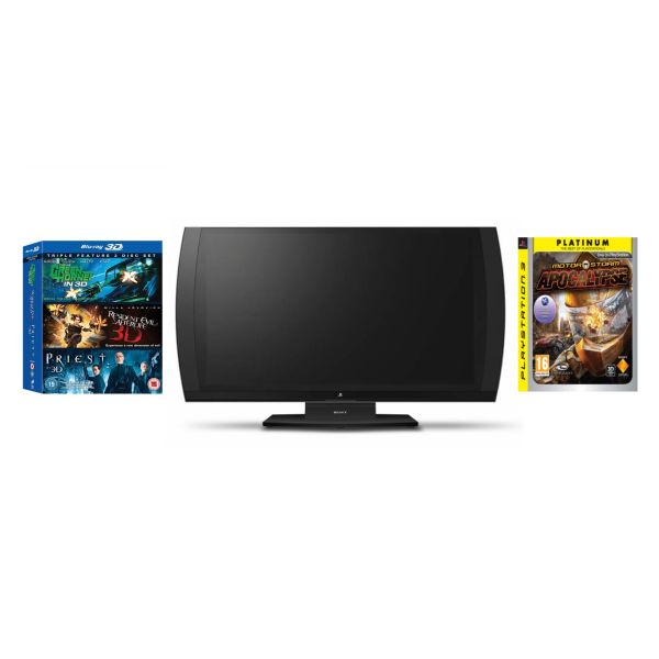 Sony 3d Monitor Bundle With Motorstorm Apocalypse Blu Ray Triple