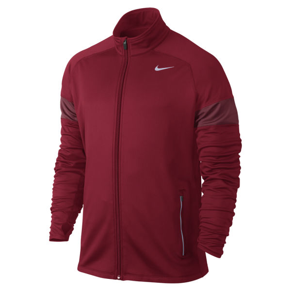 Nike Men's Element Thermal Full Zip Running Jacket Gym Red Sports