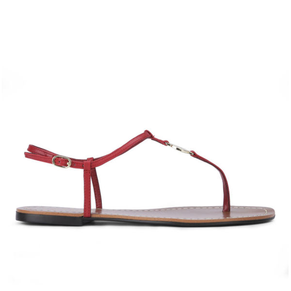 Lauren Ralph Lauren Women's Aimon Leather Sandals - Bright Red | FREE ...
