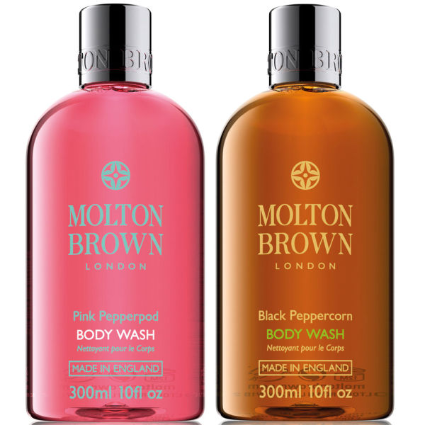Molton Brown Black Peppercorn and Pink Pepperpod Body Wash Duo 2 x