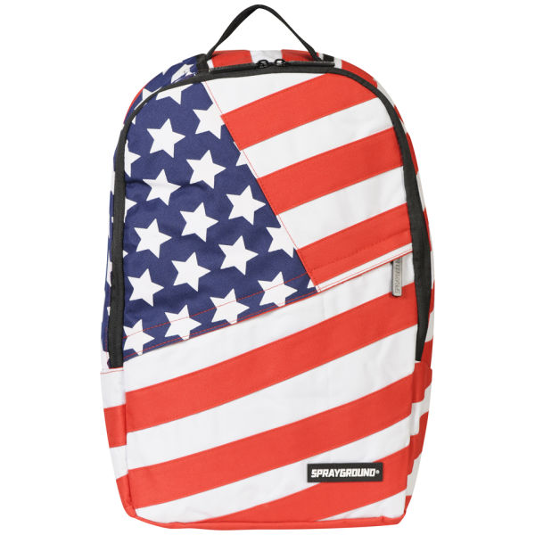 Sprayground USA Deluxe Backpack - Red/Blue/White Mens Accessories | www.ermes-unice.fr