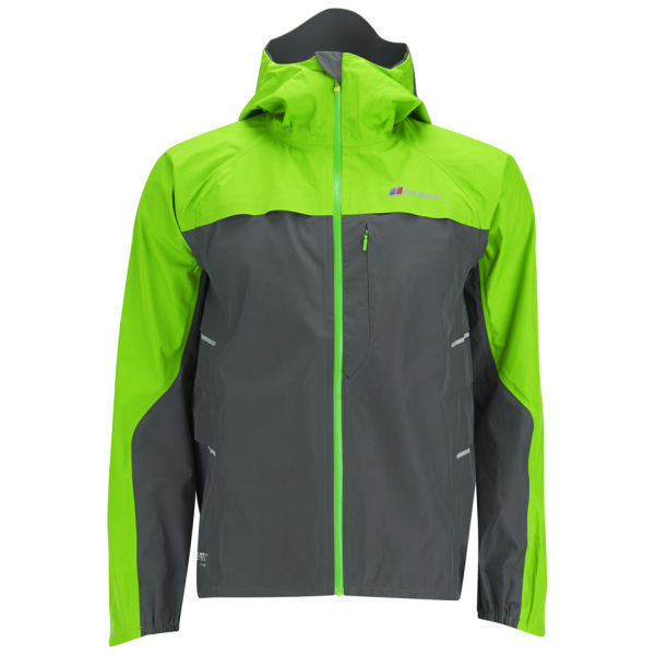 Berghaus Men's Vapour Storm Shell Jacket (B) - Grey/Green Sports ...