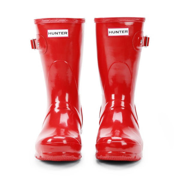 Hunter Women's Original Gloss Short Wellies Pillar Box Red Womens