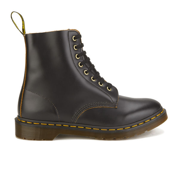 Dr. Marten's Men's Archive Pascal 8-Eye Leather Boots - Black Vintage ...