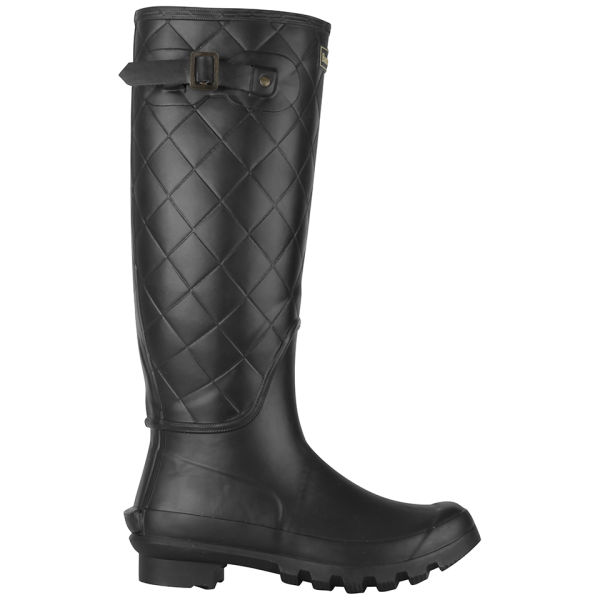 Barbour Women's Setter Quilted Wellington Boots - Black - Free UK ...