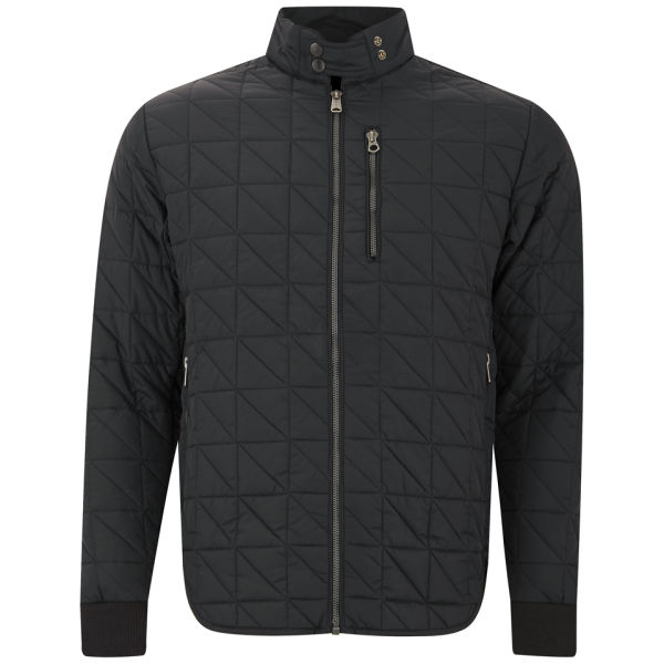 REPLAY Men's Quilted Jacket - Black Clothing | TheHut.com