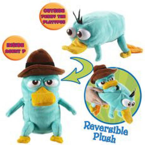Phineas And Ferb Reversible Plush Agent P Toys Zavvi Us
