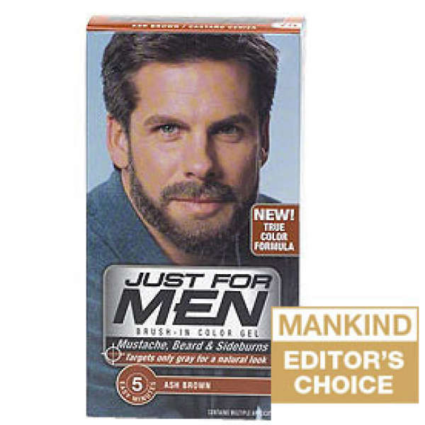 Just For Men Beard And Moustache Colour Gel Ash Brown Free Delivery