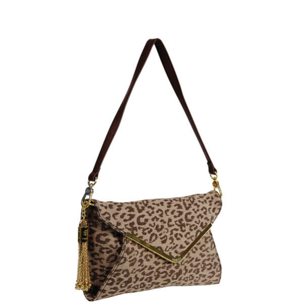 Fiorelli Columbia Road Large Leopard Print Envelope Clutch Bag