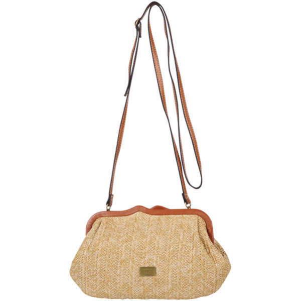 Fiorelli Taylour Straw Weave Clutch/Cross Body Bag   Natural Basket      Womens Accessories