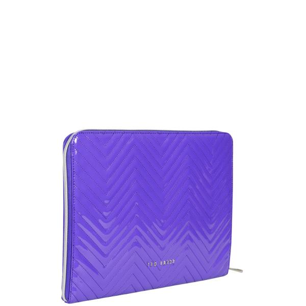 Ted Baker Lianna Quilted Large Laptop Sleeve Blue