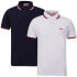 Penn Men's 2-Pack Polo Pen185 - White/Navy Penn Men's 2-Pack Polo Pen185 - White/Navy