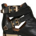 jeffrey campbell black boots with buckles
