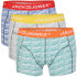 Jack & Jones Men's 3-Pack Parino Boxers - Flame Scarlet Jack & Jones Men's 3-Pack Parino Boxers - Flame Scarlet