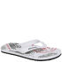 Dunlop Men's Graphic Flip Flops - White/Grey/Red Dunlop Men's Graphic Flip Flops - White/Grey/Red